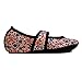 Nufoot Betsy Lou Women's Slippers, Foldable, Flexible Flats, Slipper Socks, Travel Slippers, Exercise Shoe, Dance Shoe, Yoga Socks, House Shoes, Indoor Shoes, Poppies, Large