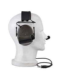 z Tactical auricular de comtac 2 Estilo Reducción de ruido auriculares con micrófono para Airsoft Militar radio OD