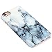 GOLINK iPhone 7 4.7 inch Case Slim-Fit Anti-Scratch Shock Proof Anti-Finger Print Flexible TPU Gel Case For iPhone 7 4.7 inch Display - White Blue Marble