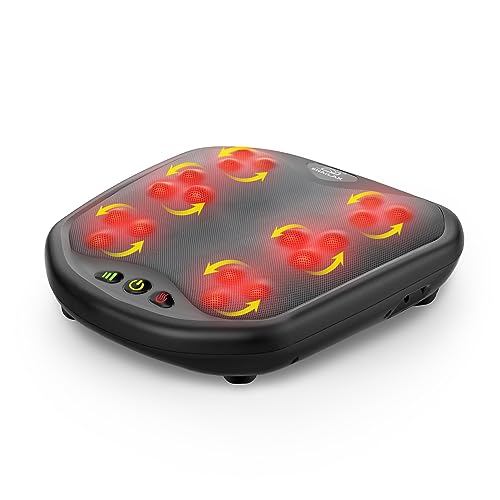 Snailax 2 in 1 Shiatsu Foot Massager with Heat, Flexible Massage Knots for All Sizes of Feet, Foot Warmer, Electric Pain Reliever