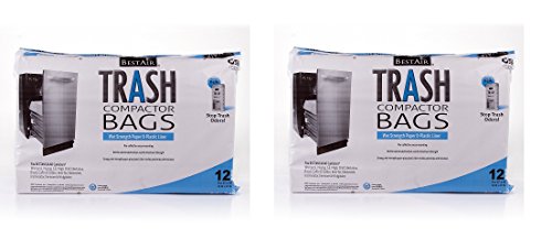 BestAir Trash Compactor Bags(16'' D. x 9'' W. x 17'' H,pack of 12) (2)