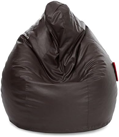 Nexis Sundry Indoor/Outdoor Bean Bag Chair Cover: Large Leatherette Furniture Bean Bag Cover Without Filers