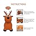 Bouncy Horse Hopper for Toddlers-Hopping/Hoppity/Bouncing/Bounce Horse, Jumping Horse, Inflatable Ride-on Animal Toy for Kids/ Children/ Boys/ Girls ( Pump Included)