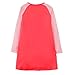 Youlebao Girls Cotton Long Sleeve Casual Cartoon Appliques Striped Jersey Dresses (5T, Red Unicorn)