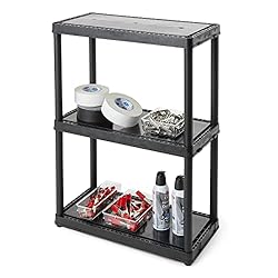 Gracious Living 3 Shelf Fixed Height Solid Light