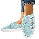HAPPYSTORE Women Single Shoes Summer Fashion Peas Beach Flats Casual Cowboy Canvas African Sandals