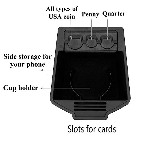 JOYTUTUS Fits 2016 to 2019 Honda Civic Cup Holder Insert for 10th Gen