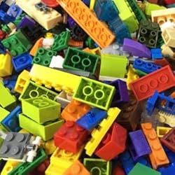 Brick Loot 1,000 Bricks w/Crate- 1000 Toy Building