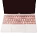 MOSISO Protective Keyboard Skin Compatible MacBook 12 Inch Retina Display, Light Pink Gold