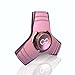 Pink Fidget Hand Spinner toy, Metal Aluminum Alloy Tri Spinner with stainless Steel Bearings which helps to increase focus, relieves stress, anxiety, and boredom. Fidget Spinner + Metal Carrying Case