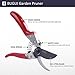 BUGUI Garden Pruning Shears, Sharp SK-5 Steel Blade Makes Each Cut Smooth & Clean, Professional Gardening Scissors for Small or Medium Size Hands (Both Left and Right)thumb 1