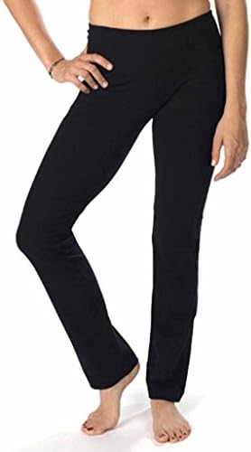 The Girls Cotton/Spandex Women's Straight Leg Pant XLarge Black