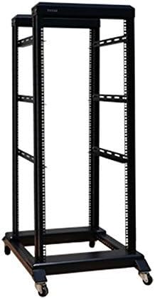 27U 4 Post Open Frame Network Server Rack 19" width 1000mm Depth With 3 Pairs of L Rails