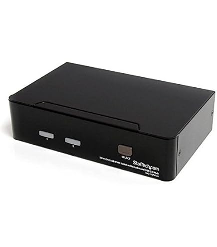Amazon.com: StarTech.com DVI KVM Switch with Audio & USB 2.0 Hub