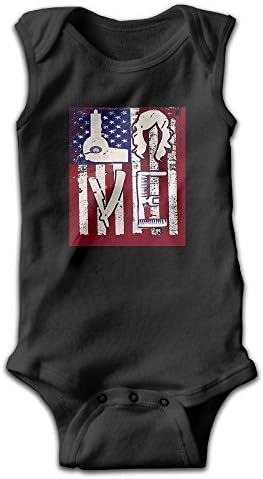 Distressed Love Flag Shirt For Hairdressers Or Hairstylist Unisex-Baby Sleeveless Bodysuit 100% Cotton Bodysuit Onesies Newborn