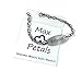 Max Petals - Warfarin Medical Alert ID Stainless Steel Identification Bracelet with 9 Inch Chain