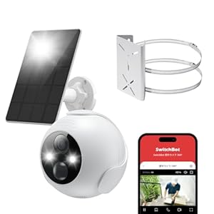 【Compatible with Alexa認定】SwitchBot 防犯カメラ 屋外 300万画素 充電式
