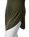URBANCLEO Womens Side Slit Casual Beach Mini T Shirt Dress Jersey OLIVE S LARGE