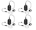 4 Motorola CLP1010 Two Way Radio Walkie Talkies with PTT Earpieces