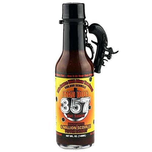 Amazon Com Mad Dog 357 Limited Edition Hot Sauce With Pirate Pistol Keychain 5oz Grocery Gourmet Food