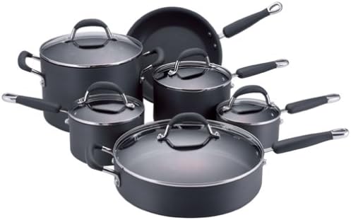 KitchenAid Gourmet Essentials Hard-Anodized Nonstick 11-Piece Cookware Set