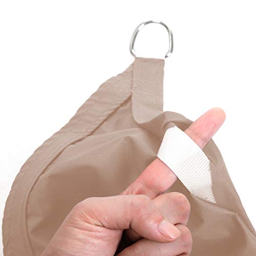 SONGMICS Sonnensegel 4 x 6 m, wasserfest bis mindestens 1000 mm Wassersäule, 93% UV-Schutz, Sonnenschutz aus reißfestem… – Bild 6