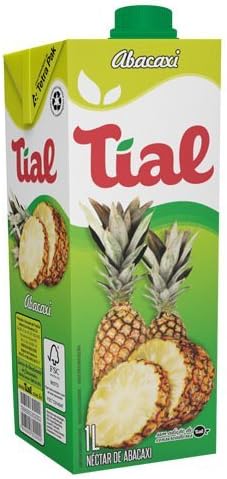 Tial - Nectar/Juice Pineapple - 33.81 FL OZ (PACK OF 04) | Néctar/Suco de Abacaxi - 1Lt