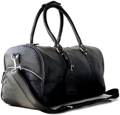 Ubuy Black Leather Travel Bag Jaald 18 Leather Duffle Bag Travel