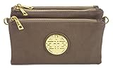 Proya Collection Zipper Top Crossbody Organizer Wristlet