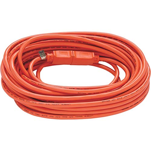 US Wire and Cable 63100 14/3 100ft Orange Medium duty Extension Cord