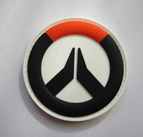 Overwatch OW Pioneer Military PVC Patch Rubber Badges Patch Tactical Stickers for Clothes Back with Hook (color1)
