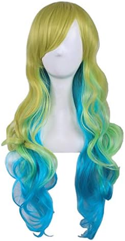 Long Wig Ombre Wig Natural Colorful Long Straight Synthetic Wig Full Wigs for Women Heat Friendly