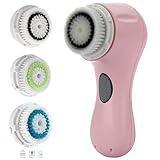 Sonic Facial Cleansing Brush, 3 Brush Heads Pro System, Skin Care Must Have
