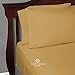 Queen Size Bed Sheets - Gold Luxury Sheet Set - Deep Pocket - Super Soft Hotel Bedding - Cool & Wrinkle Free - 1 Fitted, 1 Flat, 2 Pillow Cases - Queen Sheets - 4 Piece