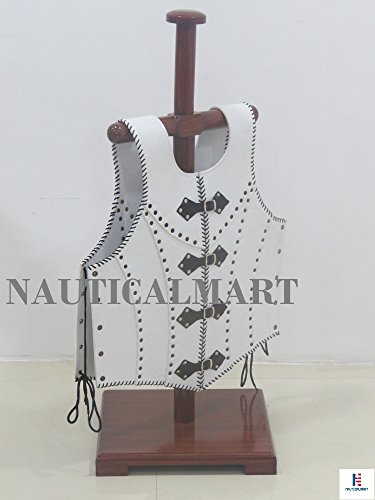 Veterans Leather Body Armour White By NauticalMart - Image 2