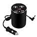 DYTesa Explosion-Proof Dual USB Port Car Cup Charger with Dual 80W Cigarette Output,LED Display,45CM Cable