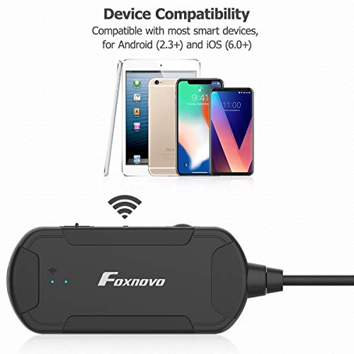 Foxnovo 33 FT 1080P Wireless WiFi Endoscope Inspection Camera, 2.0 Megapixels HD Borescope Camera with 6 pcs Adjustable Led Blue Light Snake Camera for Android 2/3+ and iPhone iOS 6.0+(10M/33FT) - Thumbnail 7
