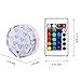 Idearsen Submersible Led Lights, Waterproof LED Pond Light, Vase Light, RGB Color Changing and Batteries Operated Floral Lamp W/Remote Control(4 Pack)
