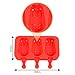 DiDaDi Silicone ICE POP Mold, 3 Cavities Cute ICE CAREM Bar Mould,Popsicle Molds DIY ICE Cream Maker,Silicone Jelly Chocolate Candy Soap Molds with 20 Wooden Sticks - Bunny
