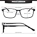 Inspiratek Blue Light Blocking Glasses for Women and Men, Computer Eye Strain and Screen Filter Blockers, Anti Glare Lens UV Bluelight Blocker, Perfect for Womens Mens Reading or Kids Gaming (Black)