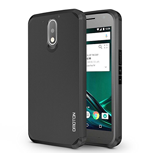 OMOTON Moto G4 Play / Moto G Play 4th Generation Case - Dual-Layer [Soft TPU Interior] [Durable PC E