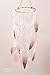 Ling's moment Feather Dream Catcher Baby Mobile LED Fairy Lights Battery Powered Hanging Ornaments with Pink and Gold Dipped Glitter Feathers Bohemian Decor Boho Decor Chic Nursery Decor for Girls