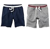 Carter's Baby Boys 2 Pack Soft Cotton Shorts (12 months) Navy/Gray