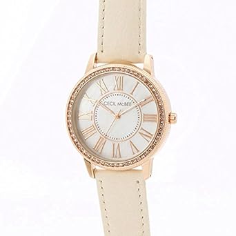 Amazon セシルマクビー Cecil Mcbee ラインストーン付き時計 01