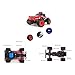 SZJJX RC Cars 1/16 Scale 2WD High Speed Vehicle 15MPH+ 2.4Ghz Radio Remote Control Off Road Racing Monster Crawler Trucks Fast Electric Race Buggy with LED Light and Sound SJ1504 Red