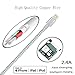 IDiSON 4Pack 3ft Apple MFi Certified iPhone Lightning Cable Braided Nylon Fast Charger Cable Compatible iPhone 11 X XR XS MAX 8 Plus 7 6s 5s 5c Air iPad Mini iPod (Gray White)