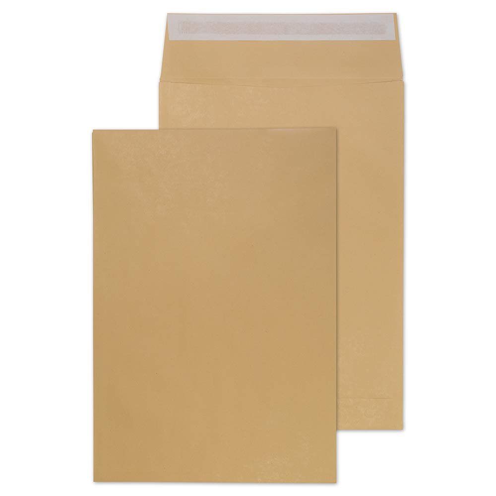 Blake Purely Packaging C3 450 x 324 x 30 mm 140 gsm Gusset Pocket Peel & Seal Envelopes (G55501) Manilla - Pack of 125