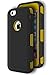 ExosArmor Defender PRO Heavy-Duty Case for Apple iPhone 6 (Includes Belt Clip Holster) Hybrid Dual Layer Shock-Absorption with Screen Guard Full Body Protective Cover (Black/yellow)