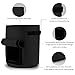 Mixhome 2 Pcs Potato Grow Bag, 7 Gallon Vegetable Planter Bag, Visualized Nylon Button Window and Handles, Gardening Vegetable Planter Container, Garden Vegetable Growing Bags (Black)thumb 2