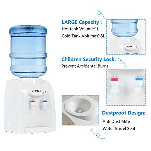 KUPPET Countertop Water Cooler Dispenser35 Gallon Hot & Cold Water